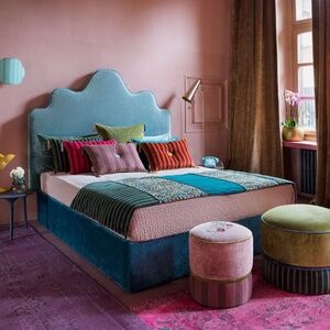 Carlotta Oddone Hand Made QUILTED BED RUNNER New